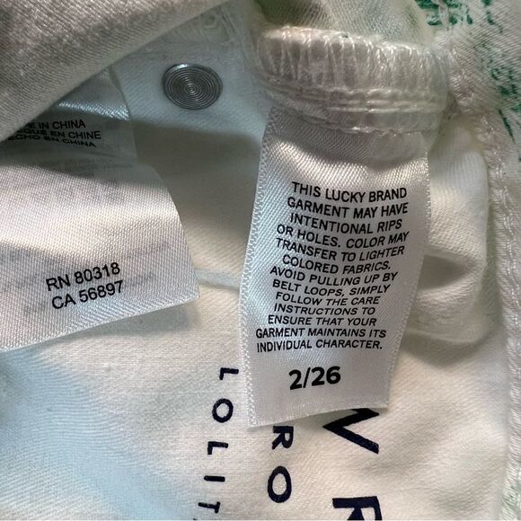 New! 🔥Lucky Brand 🍀 Low rise Lolita Crop 2/26 - Picture 7 of 16